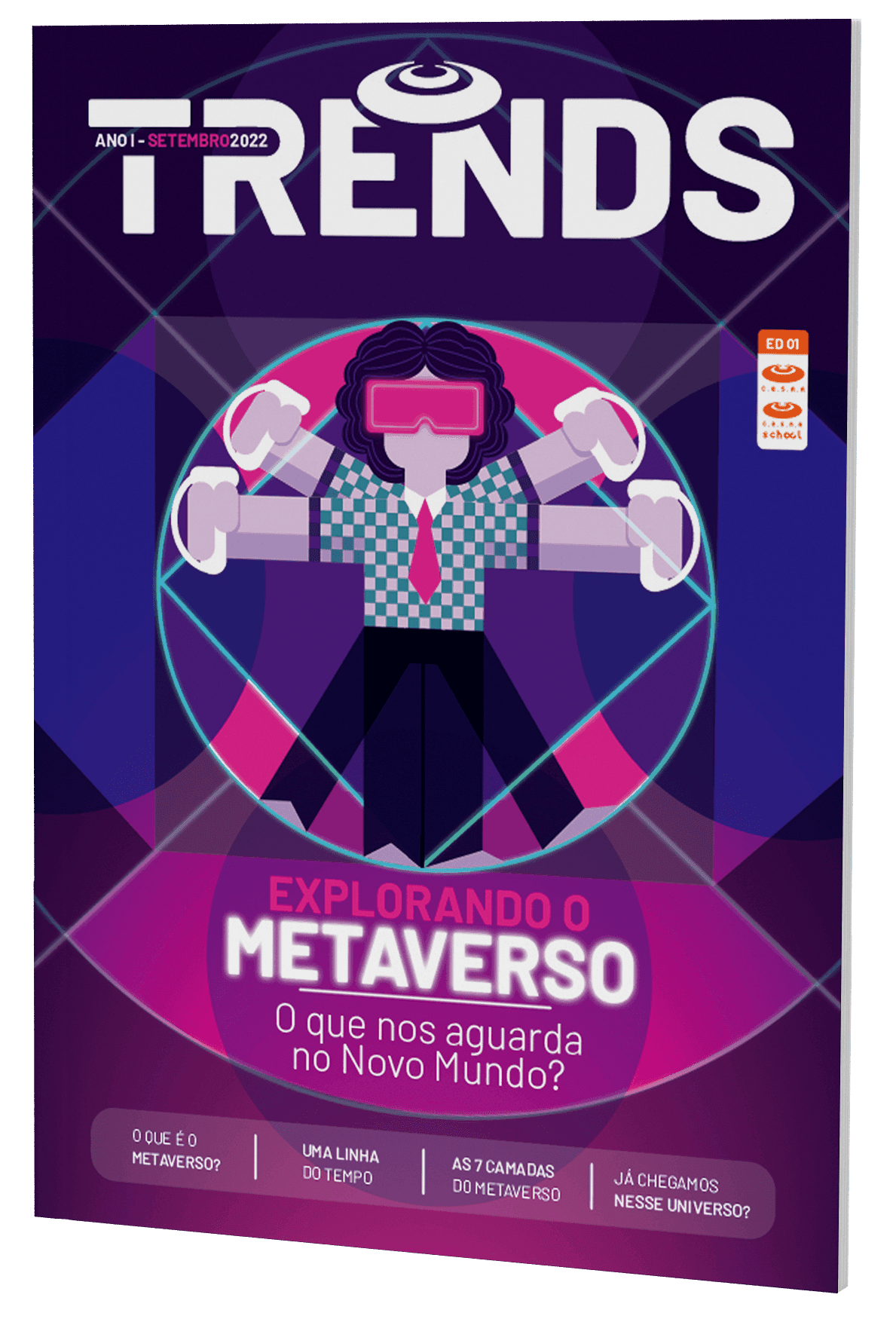 Banner com o título: Explorando o metaverso