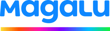 Logo da empresa "Magazine Luiza", escrito "Magalu"