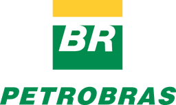 Logo da empresa "Petrobras" com o nome da empresa embaixo.