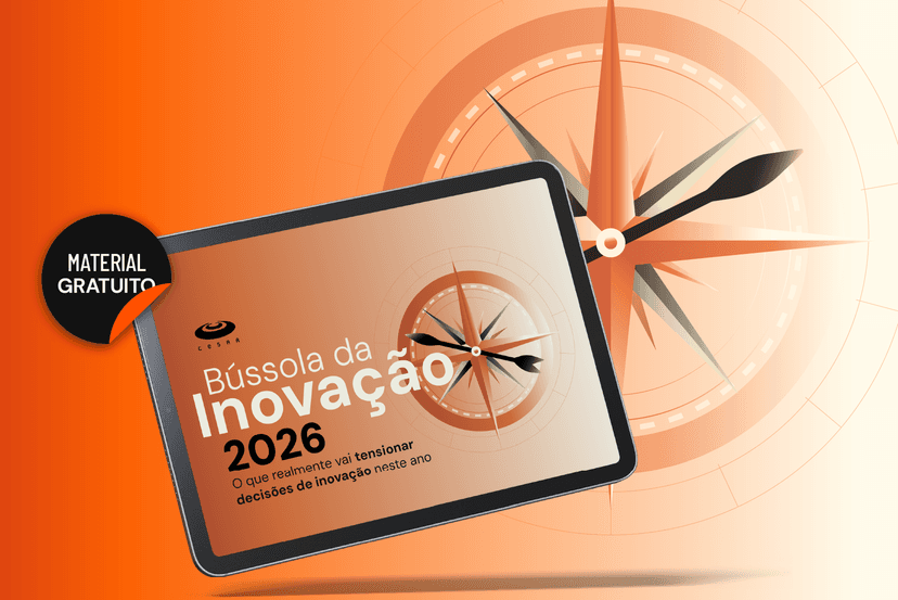 [Infográfico] Bússola da Inovação  ﻿2026 – Tendências que já estão em jogo quando pensamos em inovação para 2026