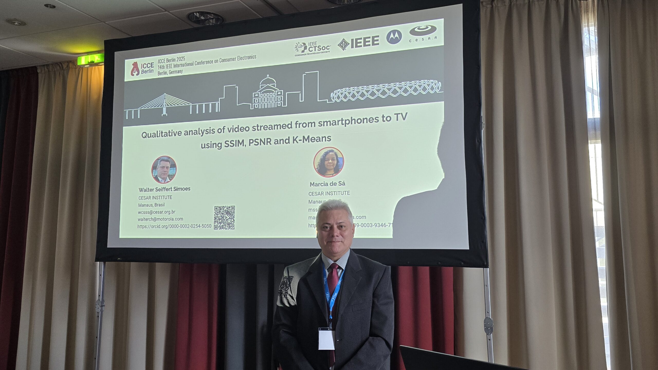 CESAR leva pesquisa aplicada em parceria com a Motorola para o IEEE ICCE Berlin 2025